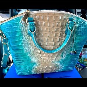 New Brahmin Satchel handbag with shoulder strap.